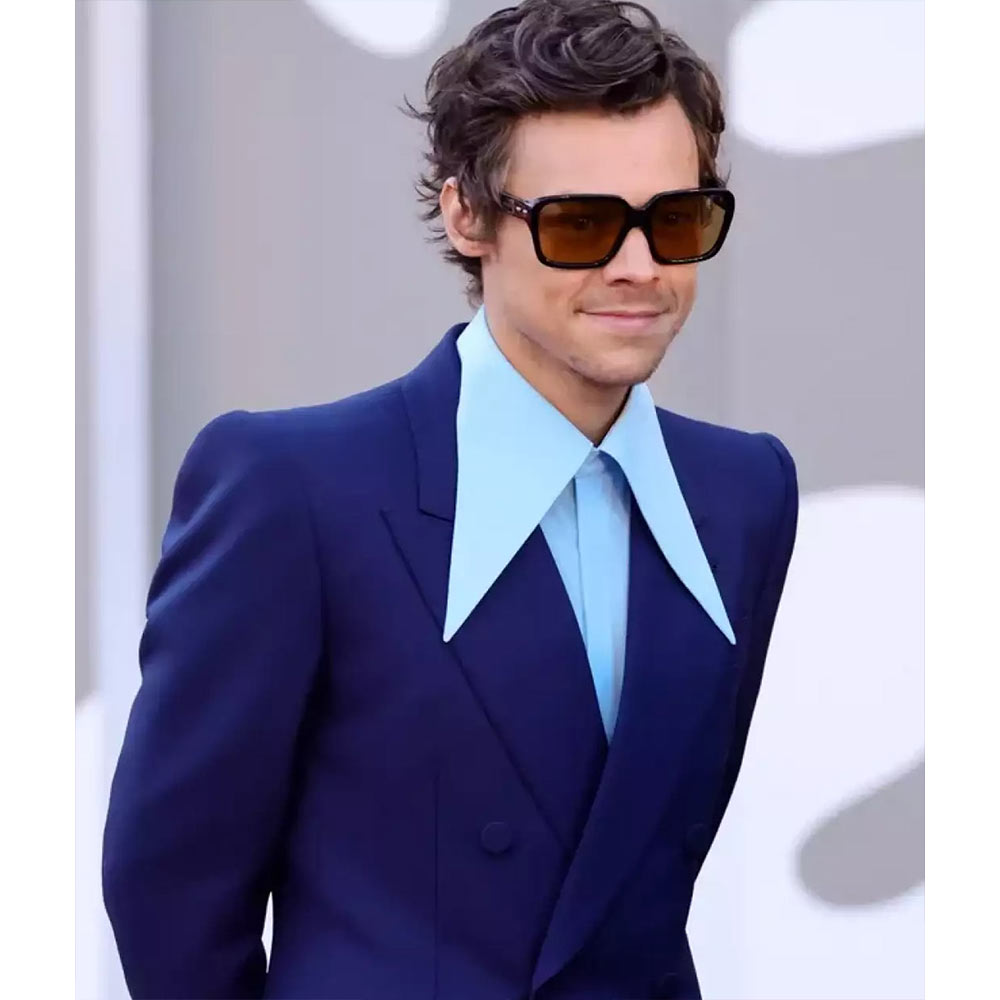 Harry Styles Don’t Worry Darling Blue Blazer - Image 3