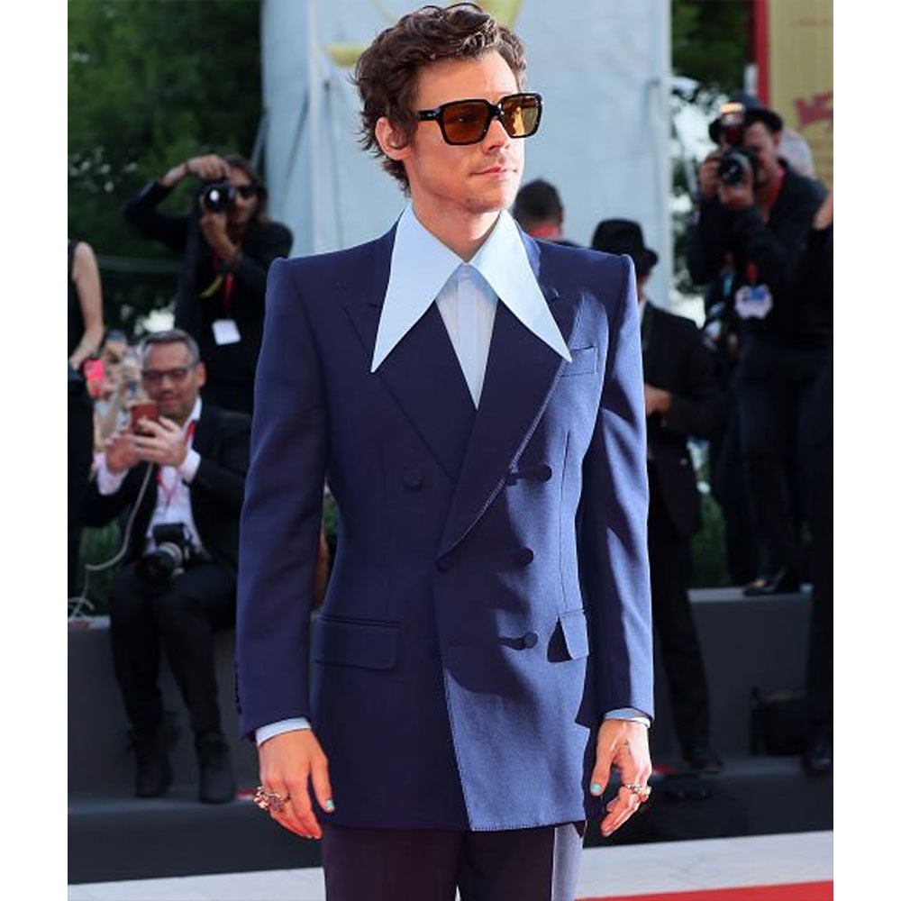 Harry Styles Don’t Worry Darling Blue Blazer - Image 5