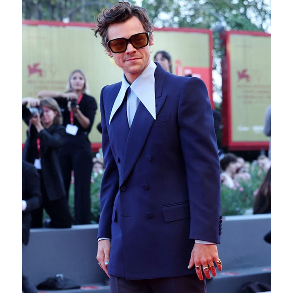 Harry Styles Don’t Worry Darling Blue Blazer - Image 4