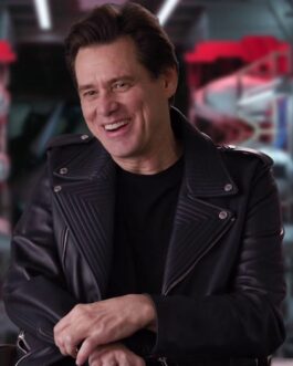 Sonic The Hedgehog 2 Jim Carrey Black Leather Jacket