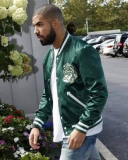 Drake Michigan State Script Bomber Jacket