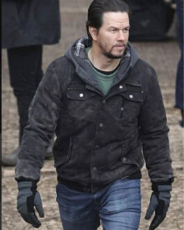 Mark Wahlberg Daddy’s Home 2 Suede Leather Jacket