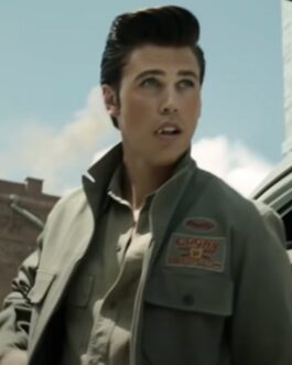 Austin Butler Elvis Cotton Green Jacket
