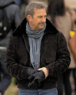 Kevin Costner 3 Days To Kill Black Suede Jacket