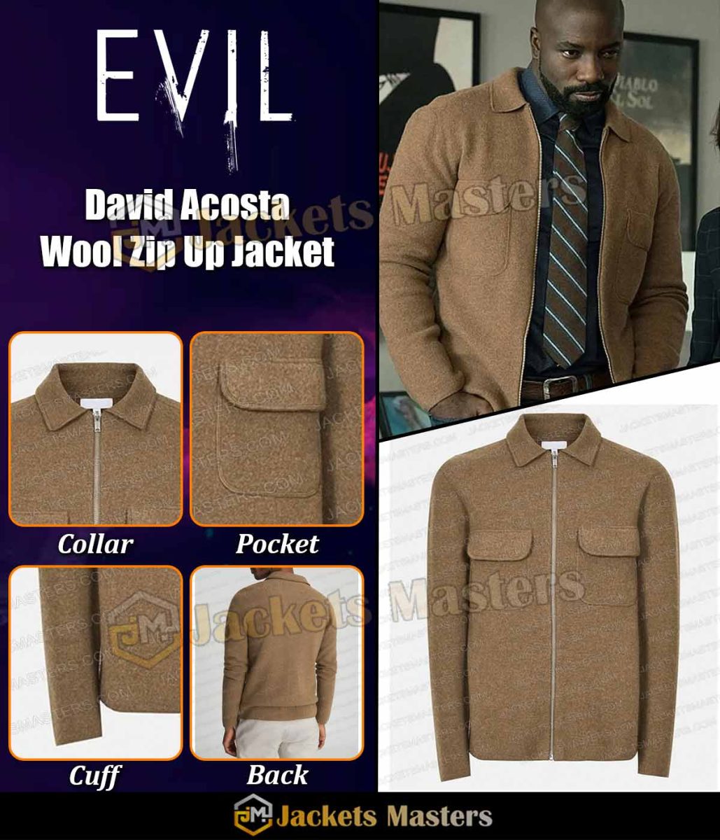 Evil Season 2 Mike Colter Wool Brown Jacket - Image 6
