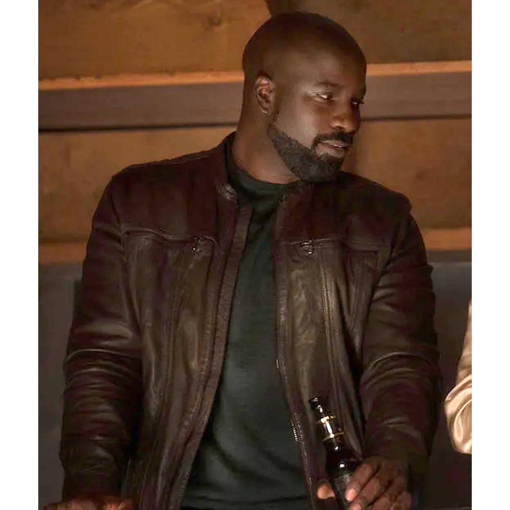 Evil Season 2 Mike Colter Brown Leather Jacket - Image 4
