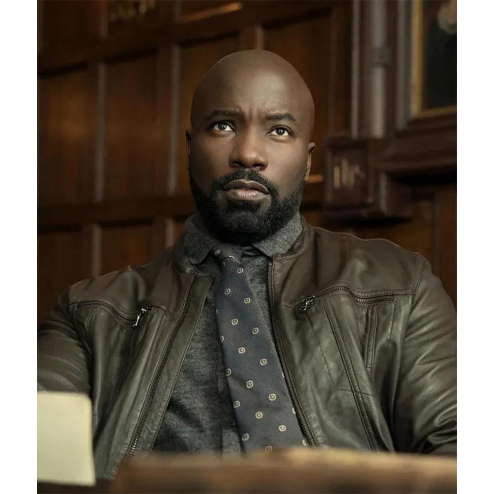 Evil Season 2 Mike Colter Brown Leather Jacket - Image 2