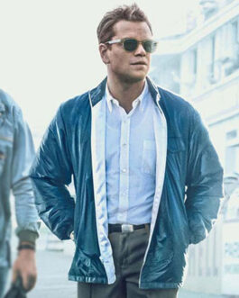 Matt Damon Ford V Ferrari Blue Jacket