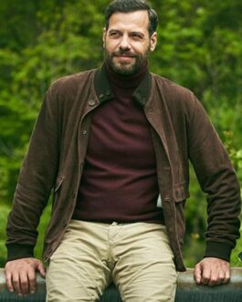 The Takedown Laurent Lafitte Brown Suede Jacket