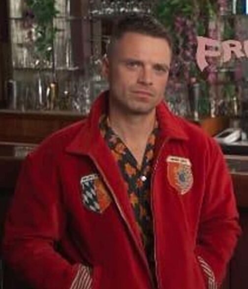 Sebastian Stan Fresh Red Jacket - Image 5