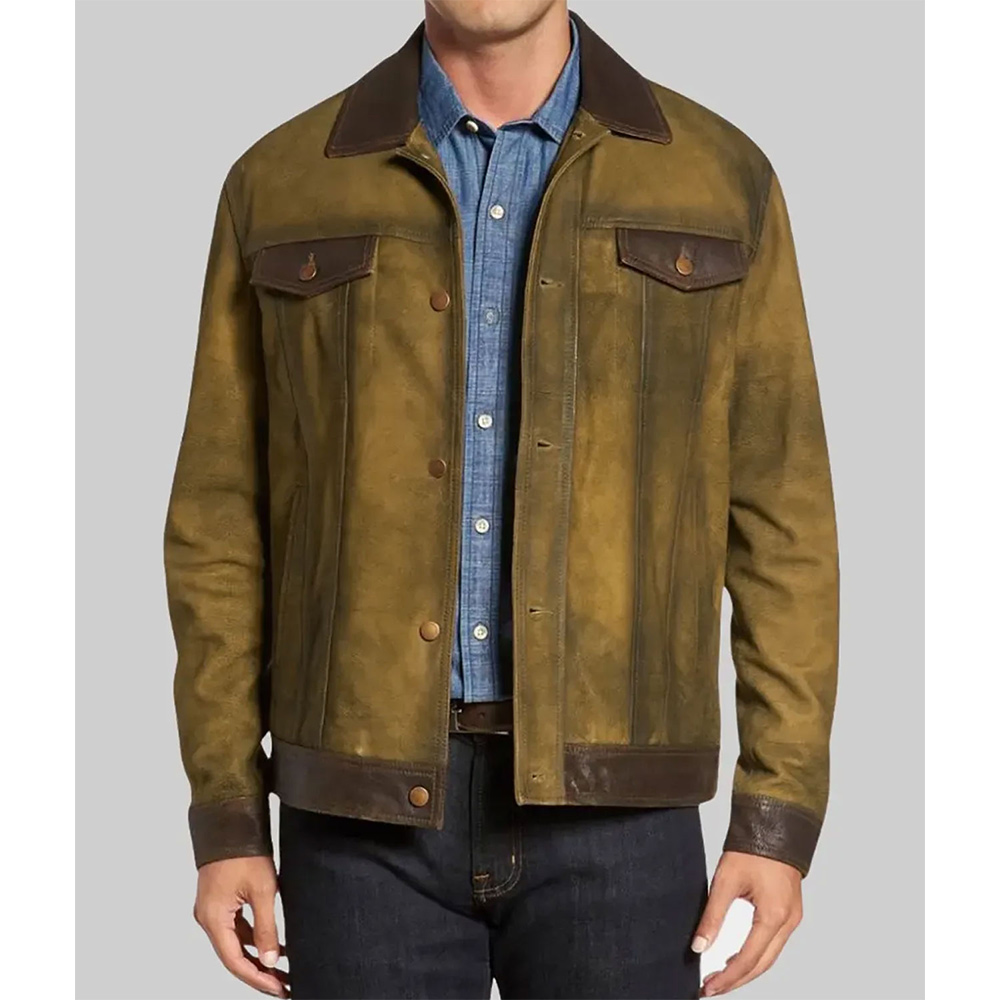 Glen Powell Hit Man Leather Jacket