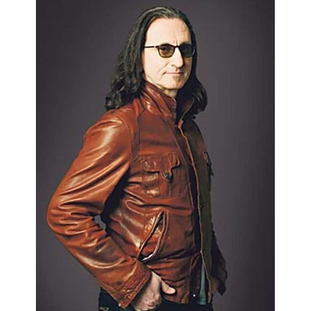 Geddy Lee Asks Are Bass Players Human Too Leather Jacket - Image 3
