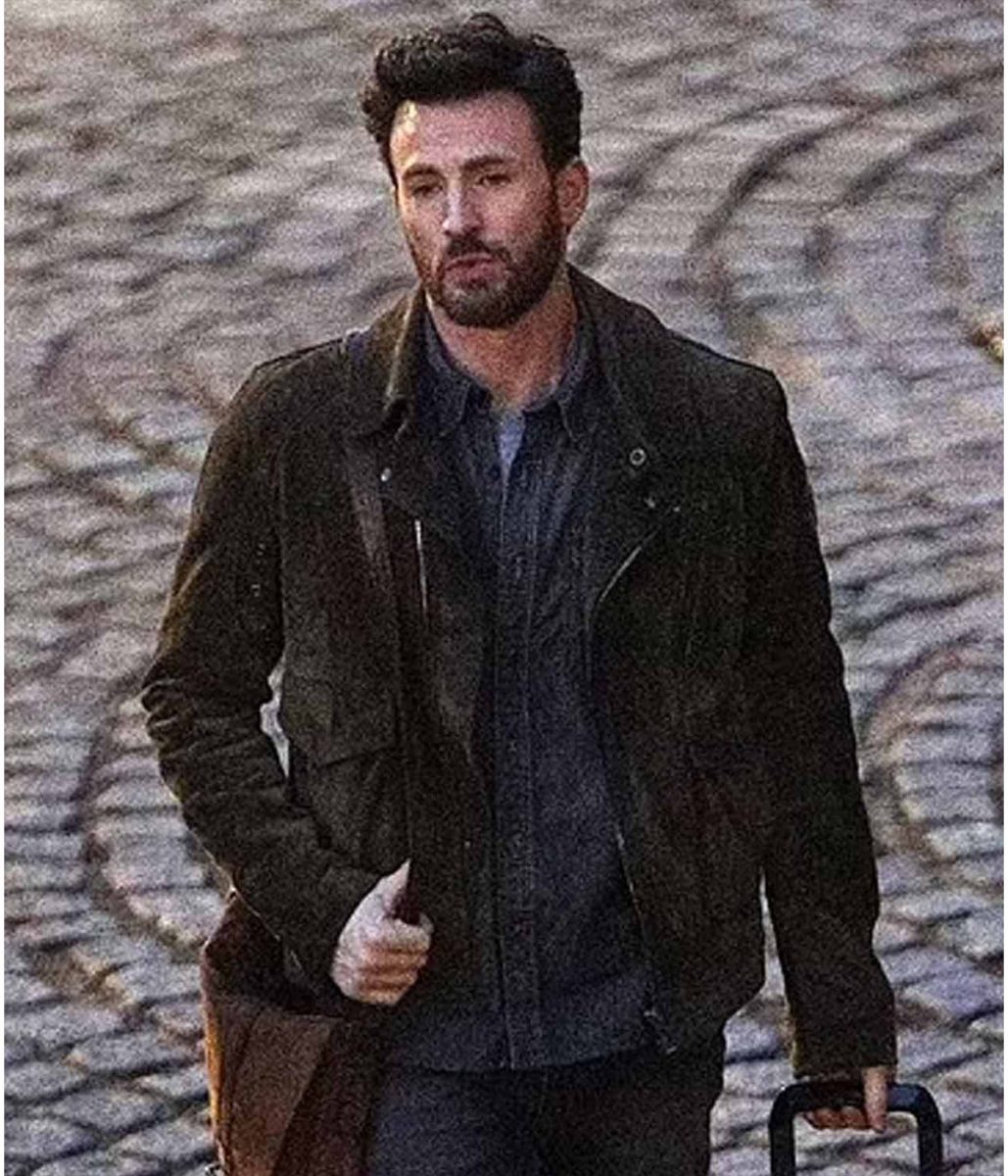 Ghosted Chris Evans Brown Suede Leather Jacket - Image 10
