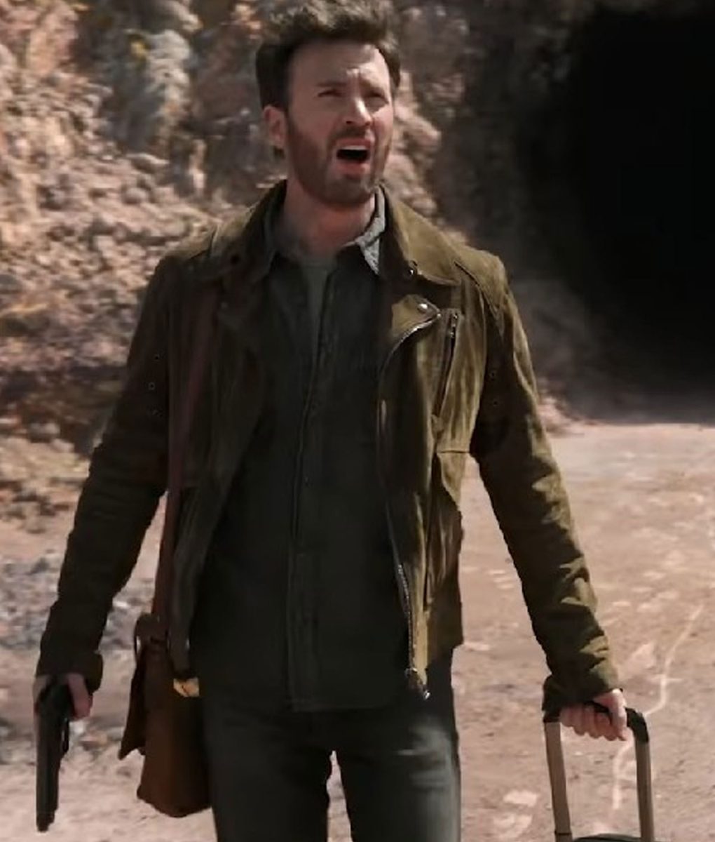 Ghosted Chris Evans Brown Suede Leather Jacket - Image 11