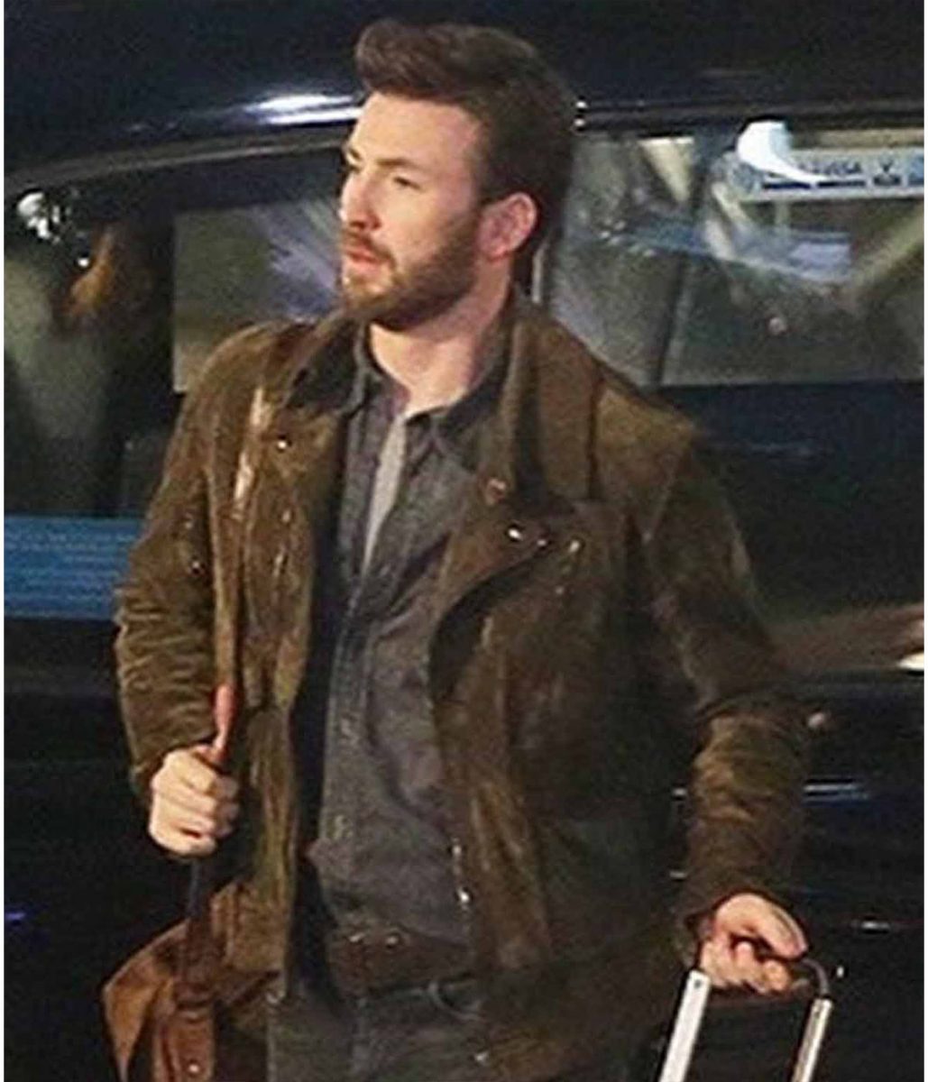 Ghosted Chris Evans Brown Suede Leather Jacket - Image 7
