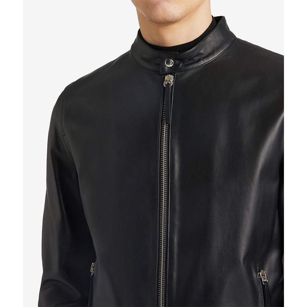 Giuseppe Zip-Up Leather Jacket - Image 4
