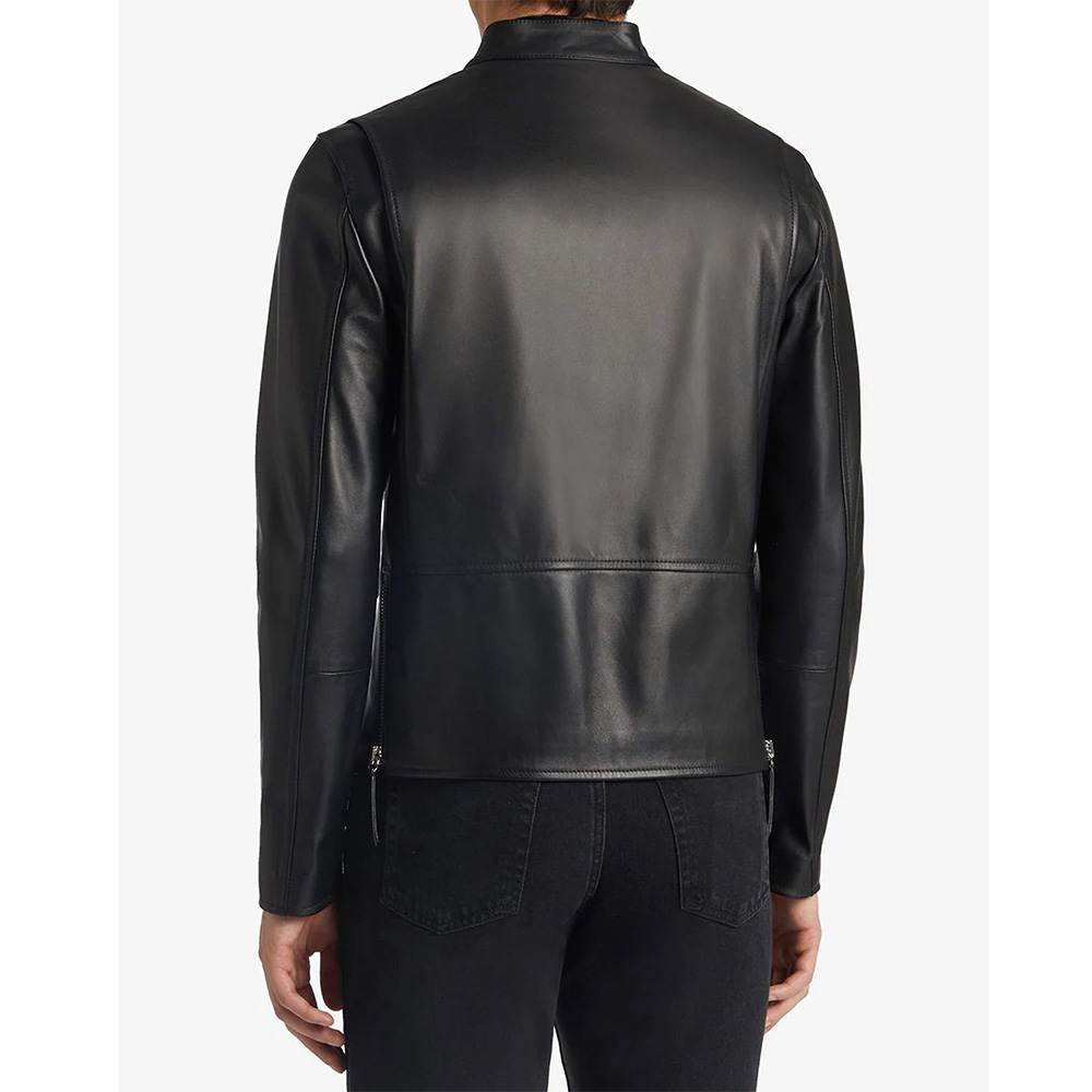 Giuseppe Zip-Up Leather Jacket - Image 2