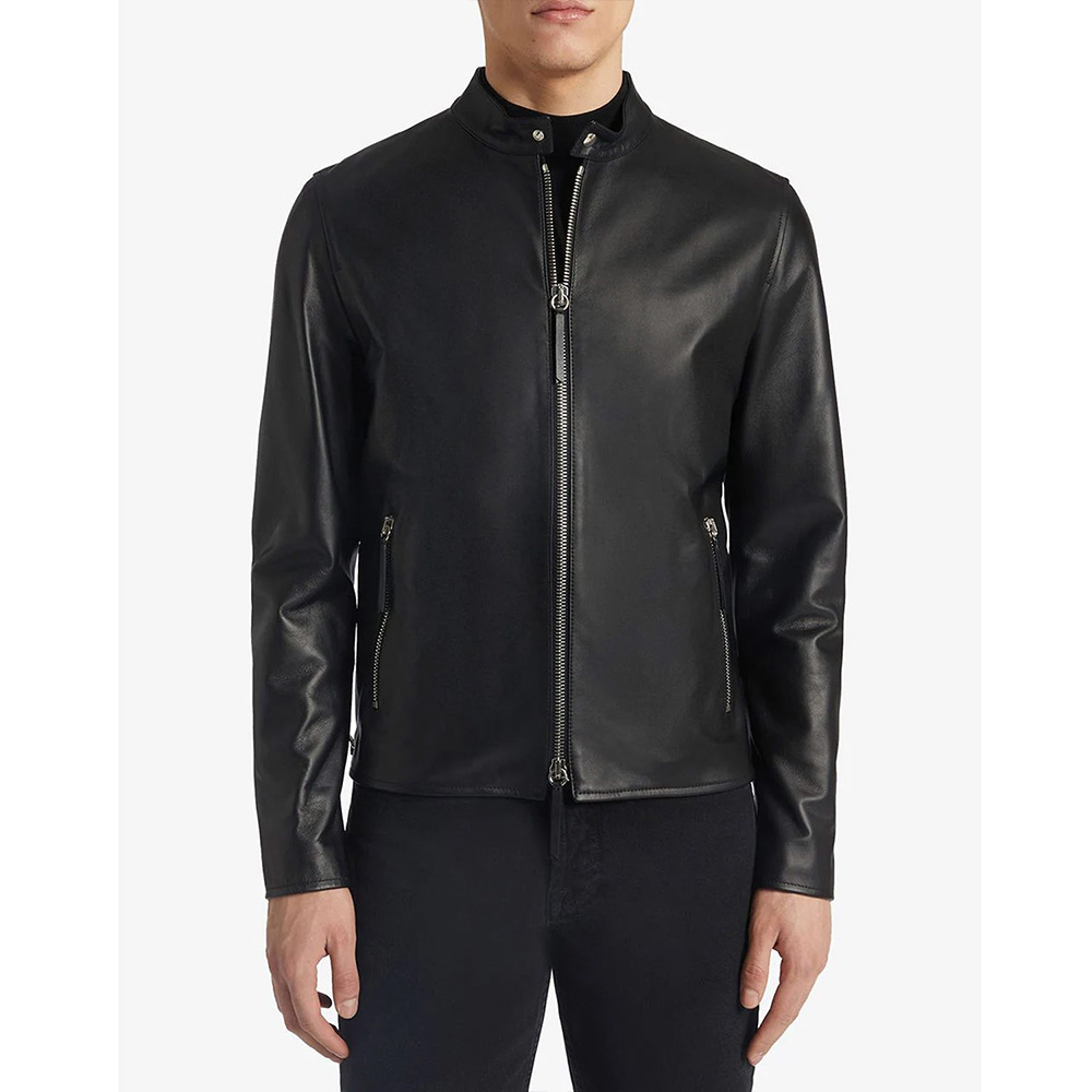 Giuseppe Zip-Up Leather Jacket