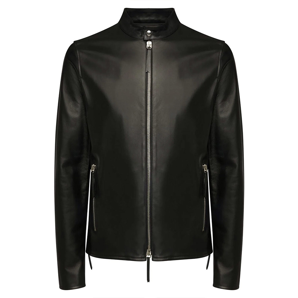 Giuseppe Zip-Up Leather Jacket - Image 3