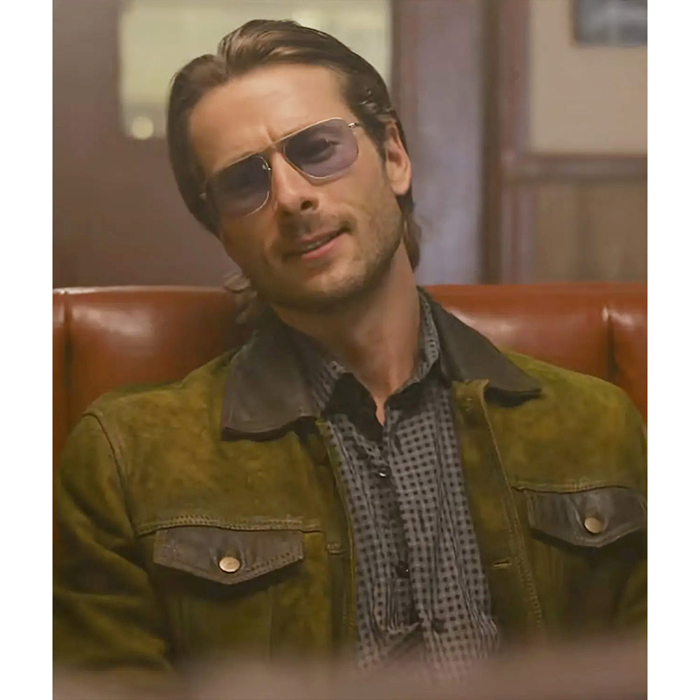 Glen Powell Hit Man Leather Jacket - Image 5