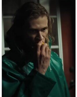 Dustin Ingram Gone in The Night Green Leather Hooded Jacket