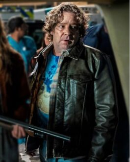 Halloween Kills Robert Longstreet Black Leather Jacket