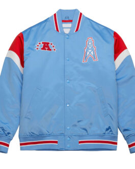 Houston Oilers Heavyweight Satin Jacket