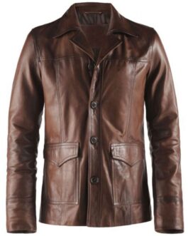 Classic 70’s Hitman Leather Jacket