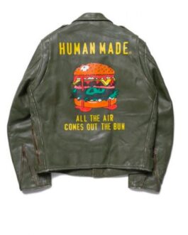 High Oz Human Made Motorcycle Leather Jacket