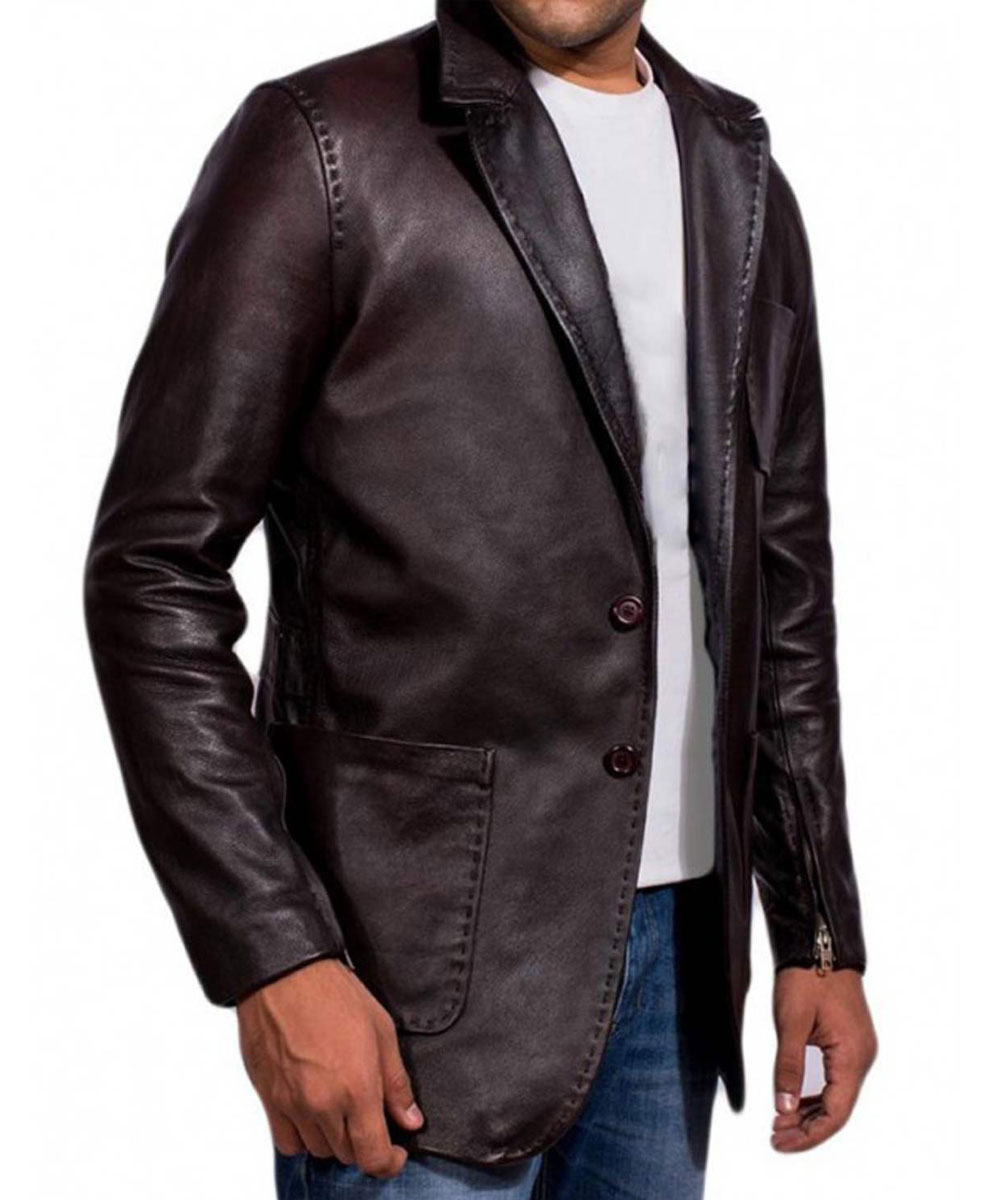 Fast and Furious 7 Jason Statham Leather Blazer - Image 3
