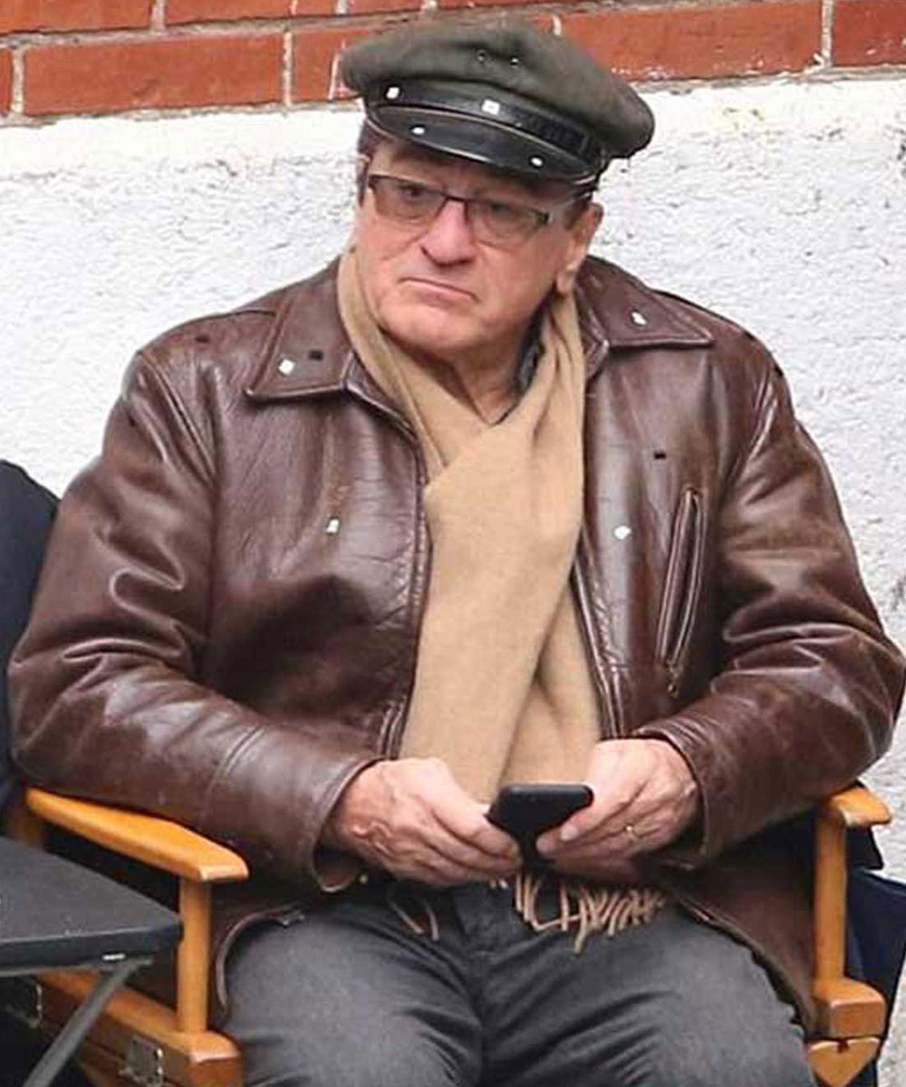 Robert Anthony De Niro The Irishman Leather Jacket - Image 7
