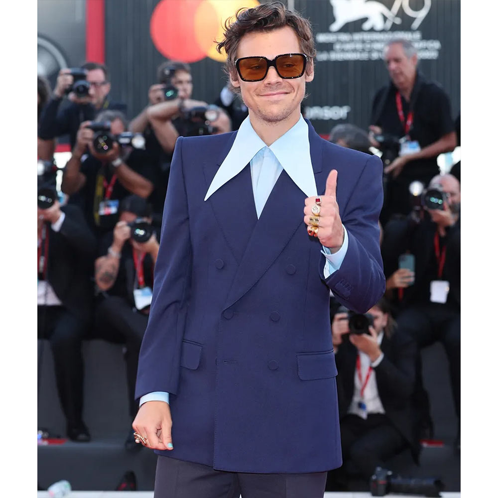 Harry Styles Don’t Worry Darling Blue Blazer - Image 8