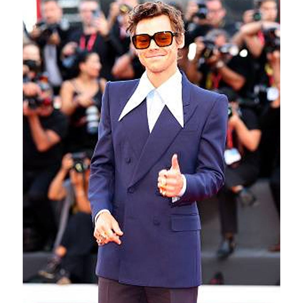 Harry Styles Don’t Worry Darling Blue Blazer - Image 9