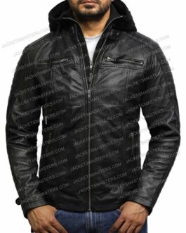 Ryan Kwanten Section 8 Black Leather Jacket