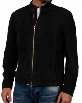 Spectre Daniel Craig Black Suede Leather Jacket