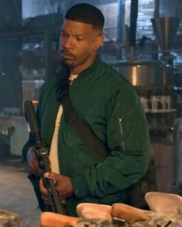 Jamie Foxx Day Shift Green Cotton Jacket