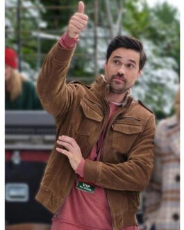 Brett Dalton One December Night Suede Bomber Jacket