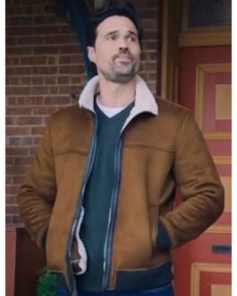 Brett Dalton One December Night Shearling Suede Leather Jacket