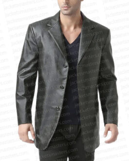 Hit Man Austin Amelio Leather Blazer