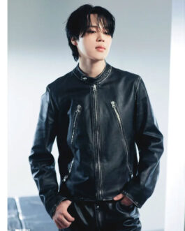 Jimin FACE Leather Jacket