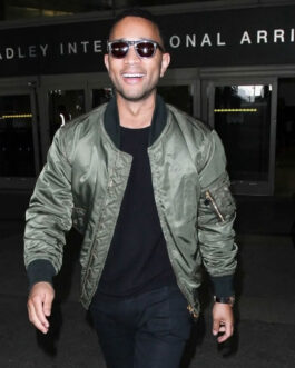 John Legend Bomber Green Jacket