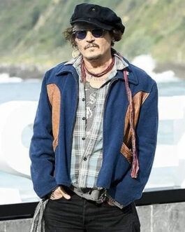 Johnny Depp Blue Wool Jacket