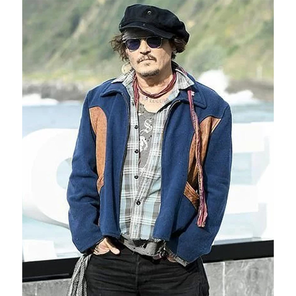 Johnny Depp Blue Wool Jacket