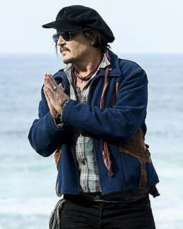 Johnny Depp Blue Wool Jacket