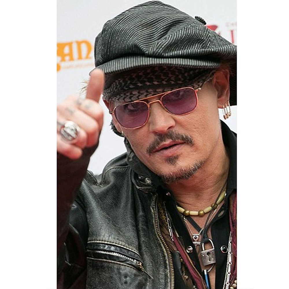 Johnny Depp Distressed Brown Leather Jacket - Image 8
