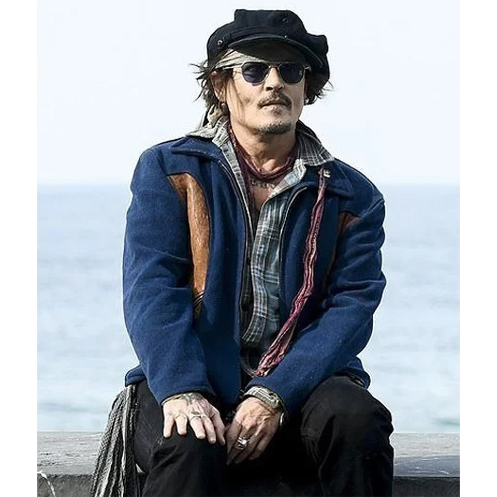 Johnny Depp Blue Wool Jacket - Image 4