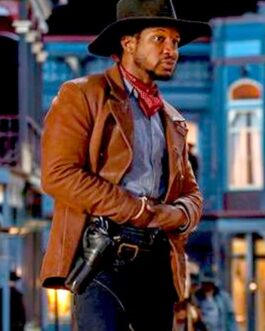 The Harder They Fall Jonathan Majors Brown Jacket
