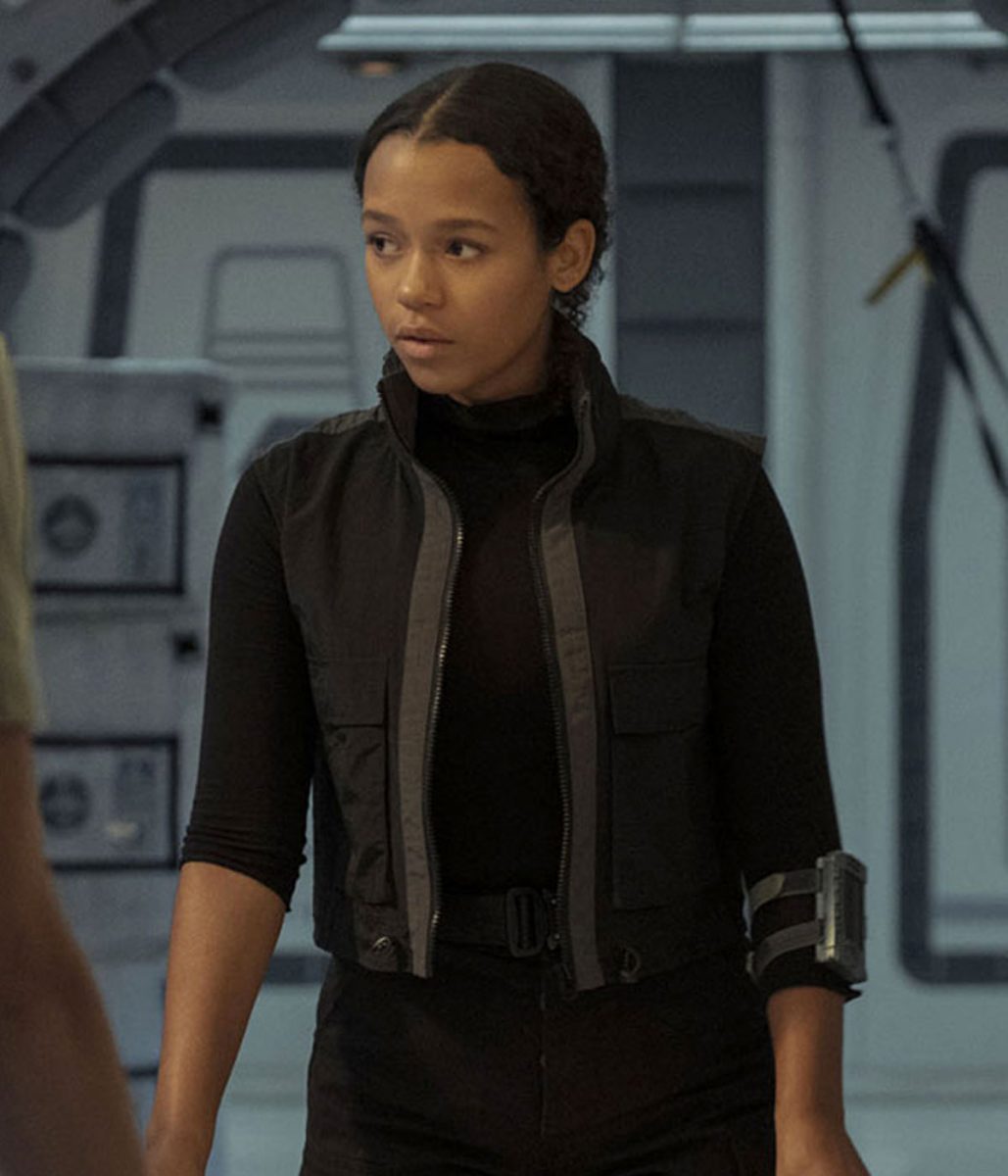 Taylor Russell Lost in Space Black Jacket