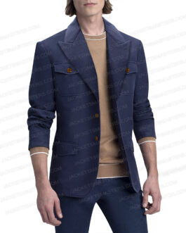 Pierce Brosnan Black Adam Blue Jacket