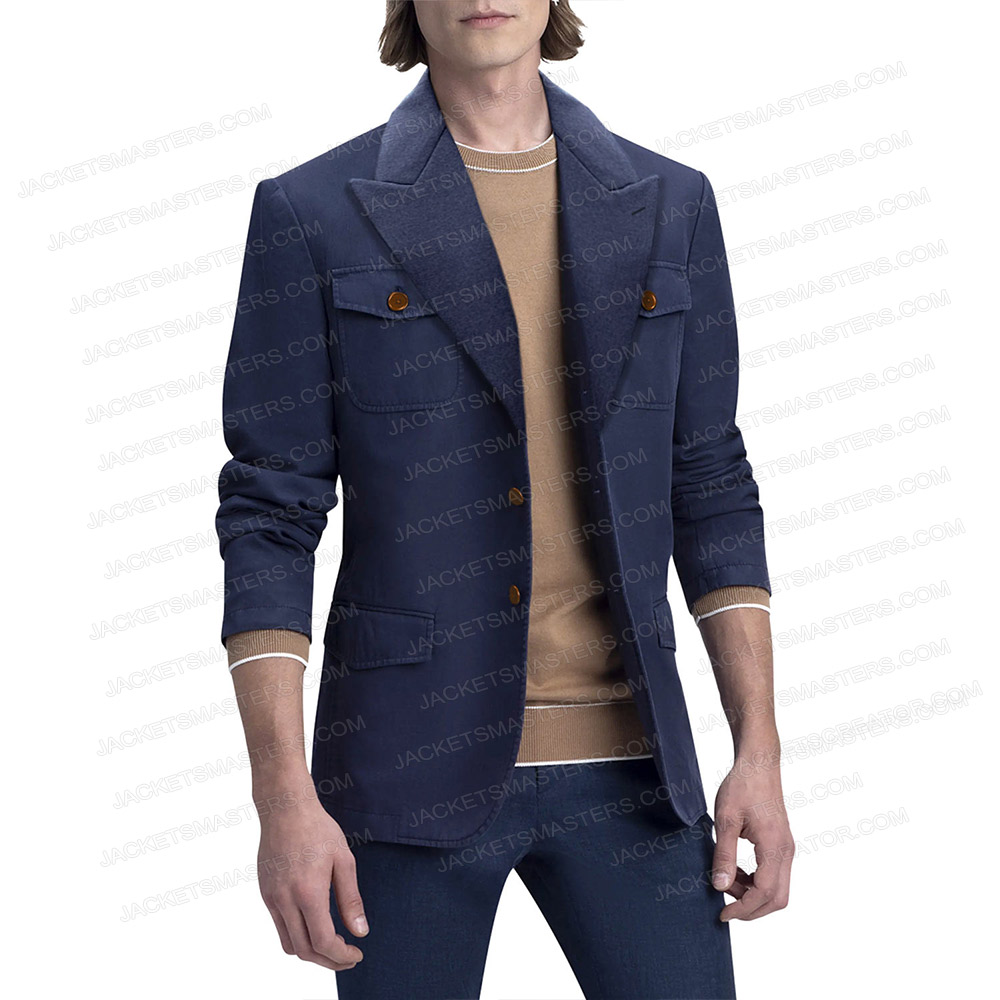 Pierce Brosnan Black Adam Blue Jacket